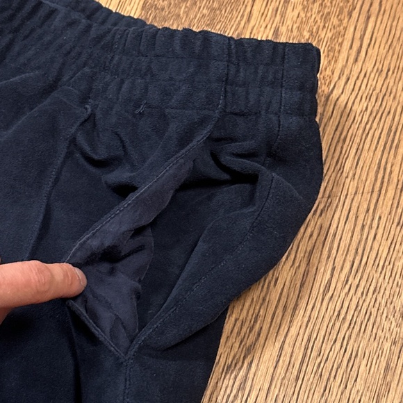Tibi Ultrasuede Scottie Jogger Navy Blue Straight Relaxed Pants Womens Small - Picture 7 of 9